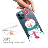 iPhone 15 Pro Flexible Plastic Christmas Case - Snowman