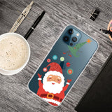 iPhone 15 Pro Flexible Plastic Christmas Case - Santa Claus