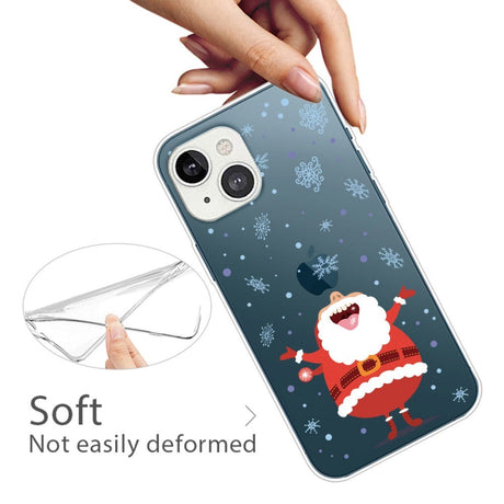 iPhone 15 Flexible Plastic Christmas Case - Laughing Santa Claus