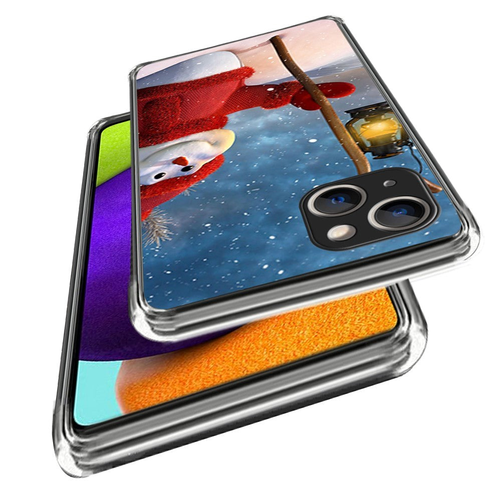 iPhone 15 Plus Flexible Plastic Christmas Case - Snowman