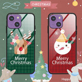 iPhone 15 Christmas Case w. Back Glass - Reindeer