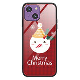 iPhone 15 Christmas Case w. Back Glass - Snowman