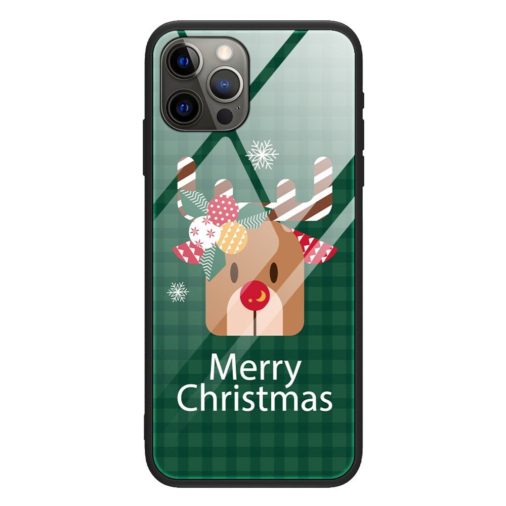 iPhone 15 Pro Christmas Case w. Back Glass - Reindeer