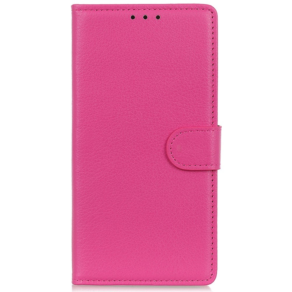 Xiaomi 14 Pro PU Litchi Leather Wallet Case - Pink