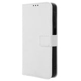 Samsung Galaxy A25 (5G) Leather Flip Case w. Strap & Texture - White