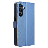 Samsung Galaxy A25 (5G) Leather Flip Case w. Strap & Texture - Blue