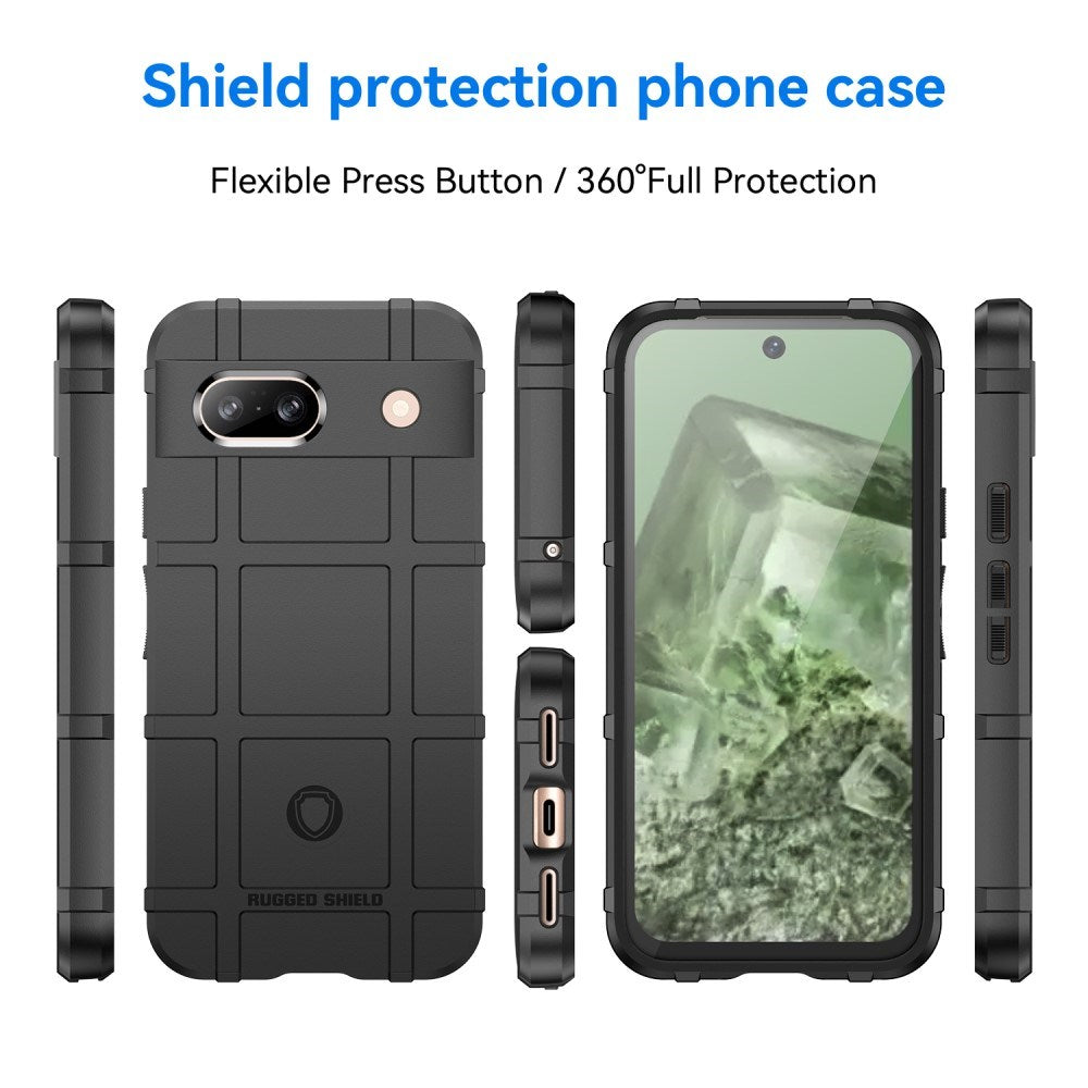 Google Pixel 8a Rugged Shield Series Series Tough Case - Black