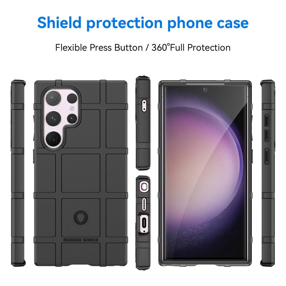 Samsung Galaxy S24 Ultra Rugged Shield Series Tough Case - Black