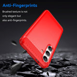 Samsung Galaxy S24 Brushed Carbon Case - Red