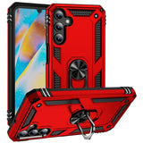 Samsung Galaxy A15 (5G) / A15 Hybrid Tough Case w. Magnetic Kickstand - Red