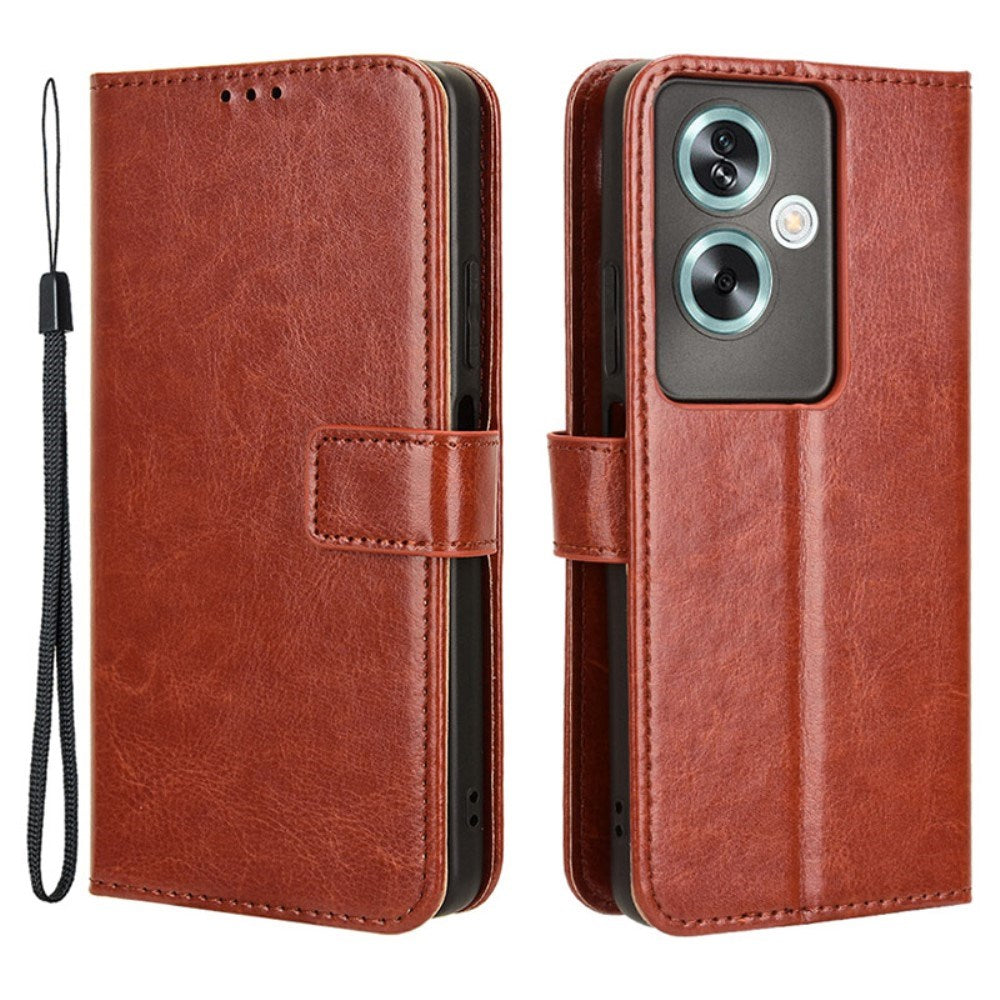 EIDERWOOD OnePlus Nord N30 SE (5G) / Oppo A79 (5G) Leather Flip Case w. Wallet & Stand Function - Brown