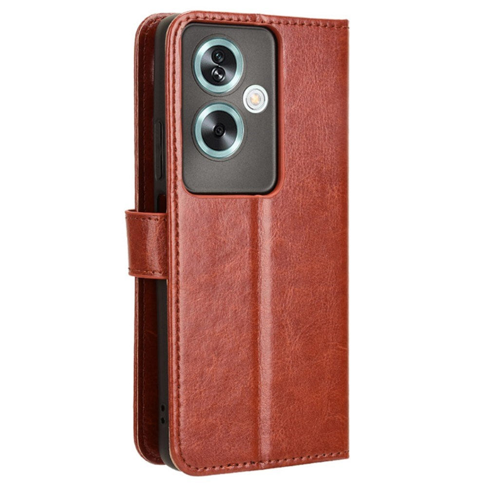 EIDERWOOD OnePlus Nord N30 SE (5G) / Oppo A79 (5G) Leather Flip Case w. Wallet & Stand Function - Brown