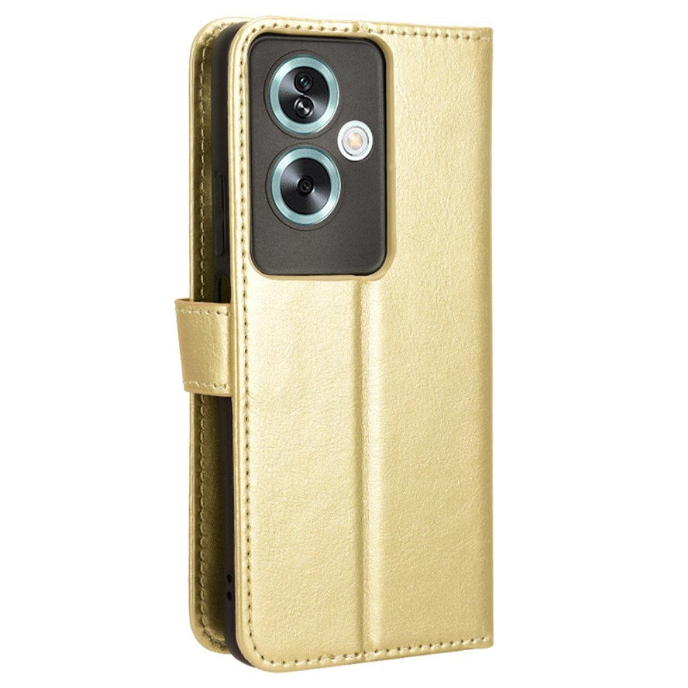 EIDERWOOD OnePlus Nord N30 SE (5G) / Oppo A79 (5G) Leather Flip Case w. Wallet & Stand Function - Gold