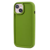 iPhone 15 Flexible Plastic Case w. Raised Edges - Green