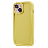 iPhone 15 Flexible Plastic Case w. Raised Edges - Yellow