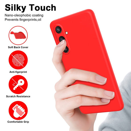 Samsung Galaxy S24 Flexible Matte Plastic Case - Red