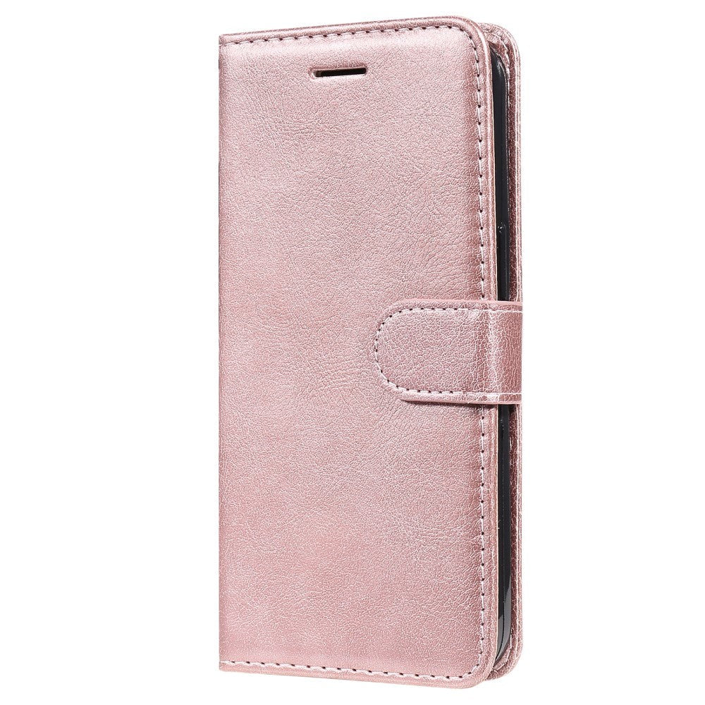 Xiaomi Poco C65 / Redmi 13C Leather Flip Case with Wallet and Strap - Rose Gold