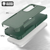 Samsung Galaxy S24 Hybrid Tough Plastic Case - Green