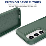 Samsung Galaxy S24 Hybrid Tough Plastic Case - Green