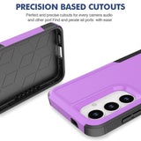 Samsung Galaxy S24+ (Plus) Hybrid Tough Plastic Case - Purple