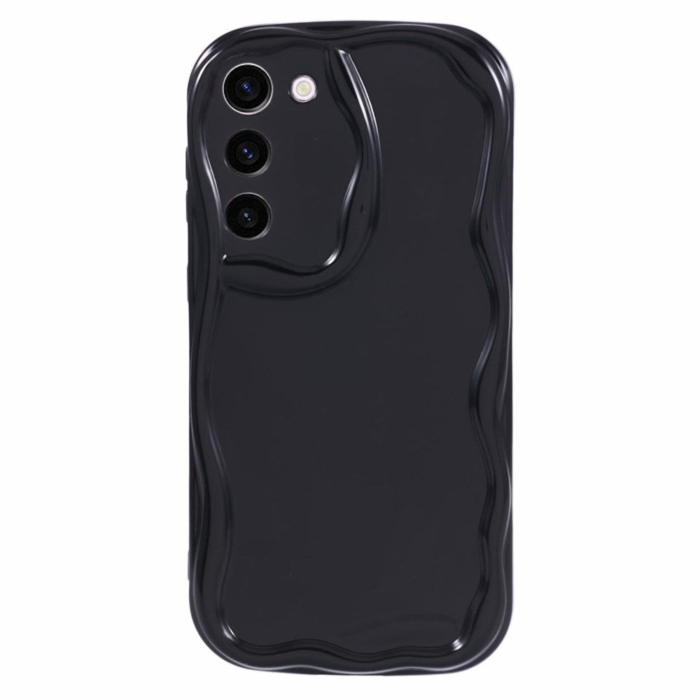 EIDERWOOD Samsung Galaxy S23+ (Plus) Flexible Plastic Case with Wavy Edges - Black