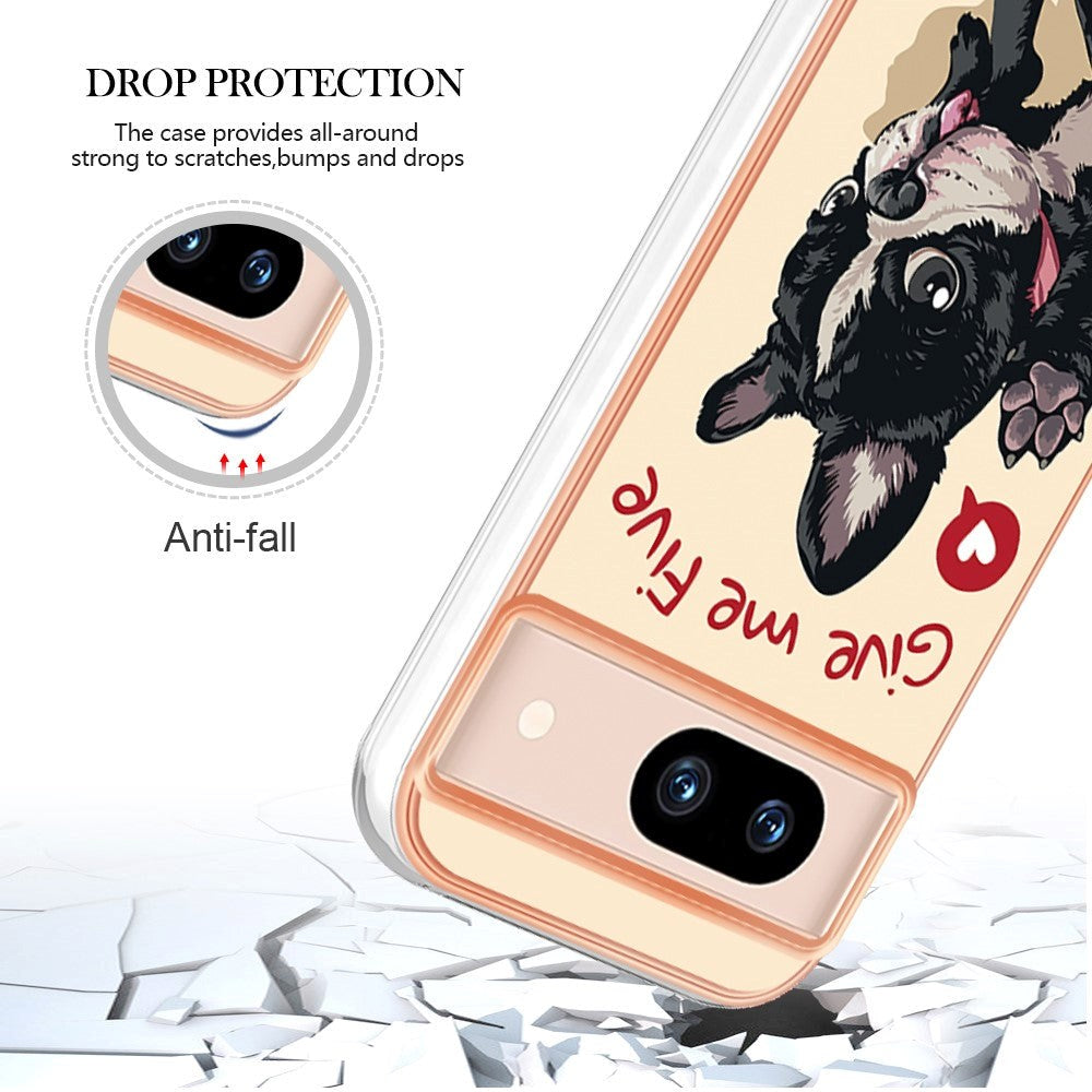 Google Pixel 8a Flexible Plastic Case w. Motif - Dog