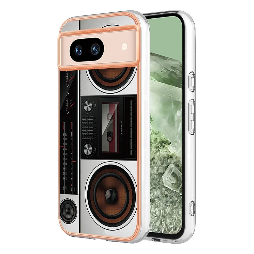 Google Pixel 8a Flexible Plastic Case w. Motif - Radio