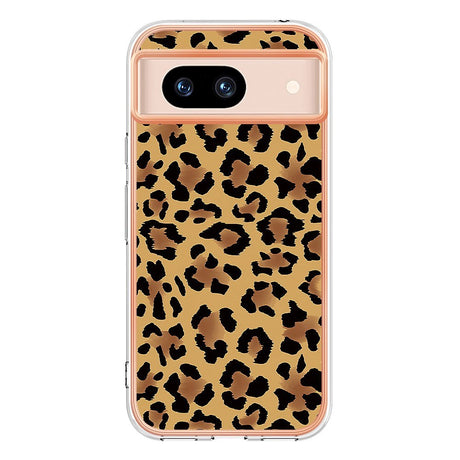 Google Pixel 8a Flexible Plastic Case w. Motif - Leopard