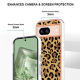 Google Pixel 8a Flexible Plastic Case w. Motif - Leopard