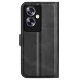 EIDERWOOD Oppo A79 (5G) / A2 (5G) Leather Flip Case w. Lommebok  & Stand Function - Black