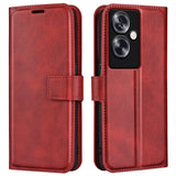 EIDERWOOD Oppo A79 (5G) / A2 (5G) Leather Flip Case w. Lommebok  & Stand Function - Red