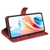 EIDERWOOD Oppo A79 (5G) / A2 (5G) Leather Flip Case w. Lommebok  & Stand Function - Red