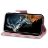 Samsung Galaxy S24 Ultra Flip Case with Strap / Standing function / Card Holder - Pink (Rabbit)