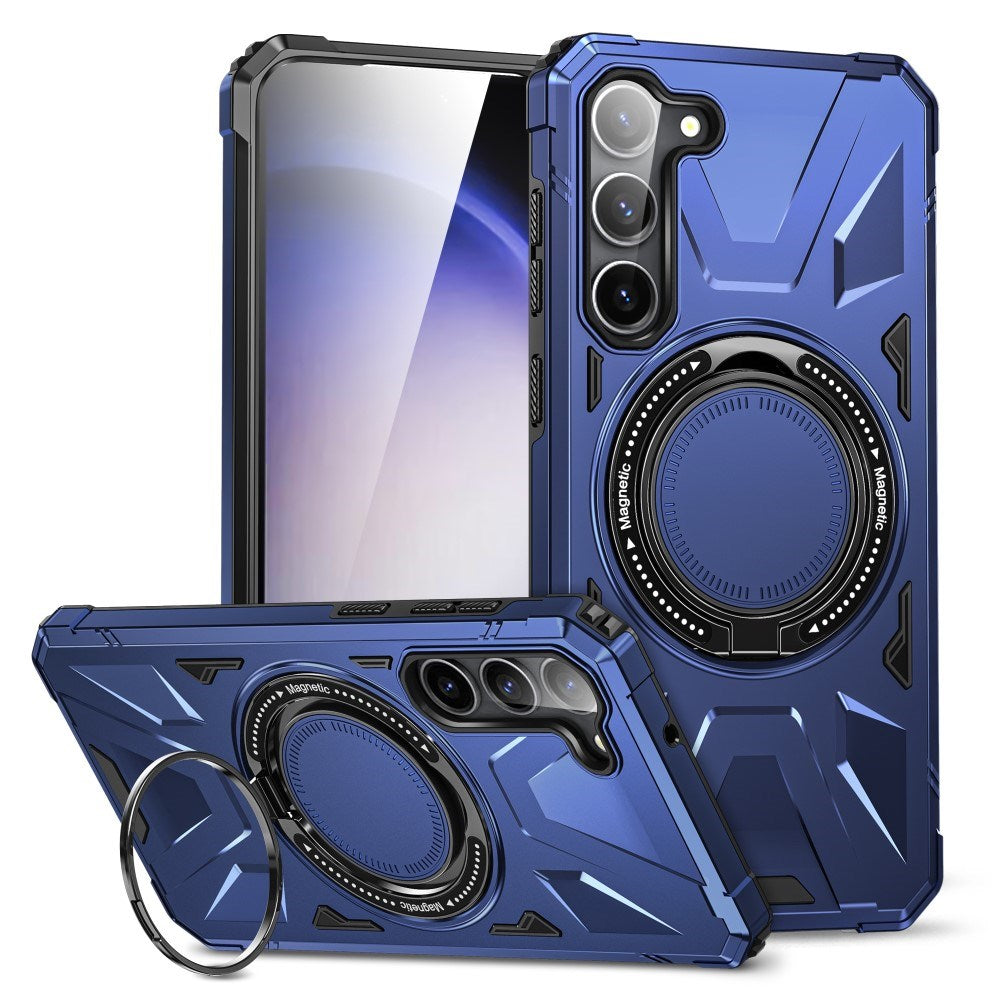 EIDERWOOD Tough Case for Samsung Galaxy S25+ / S24+ (Plus) With Kickstand and Magsafe - Dark Blue