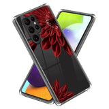 Samsung Galaxy S24 Ultra Flexible Plastic Case w. Motif - Red Flower