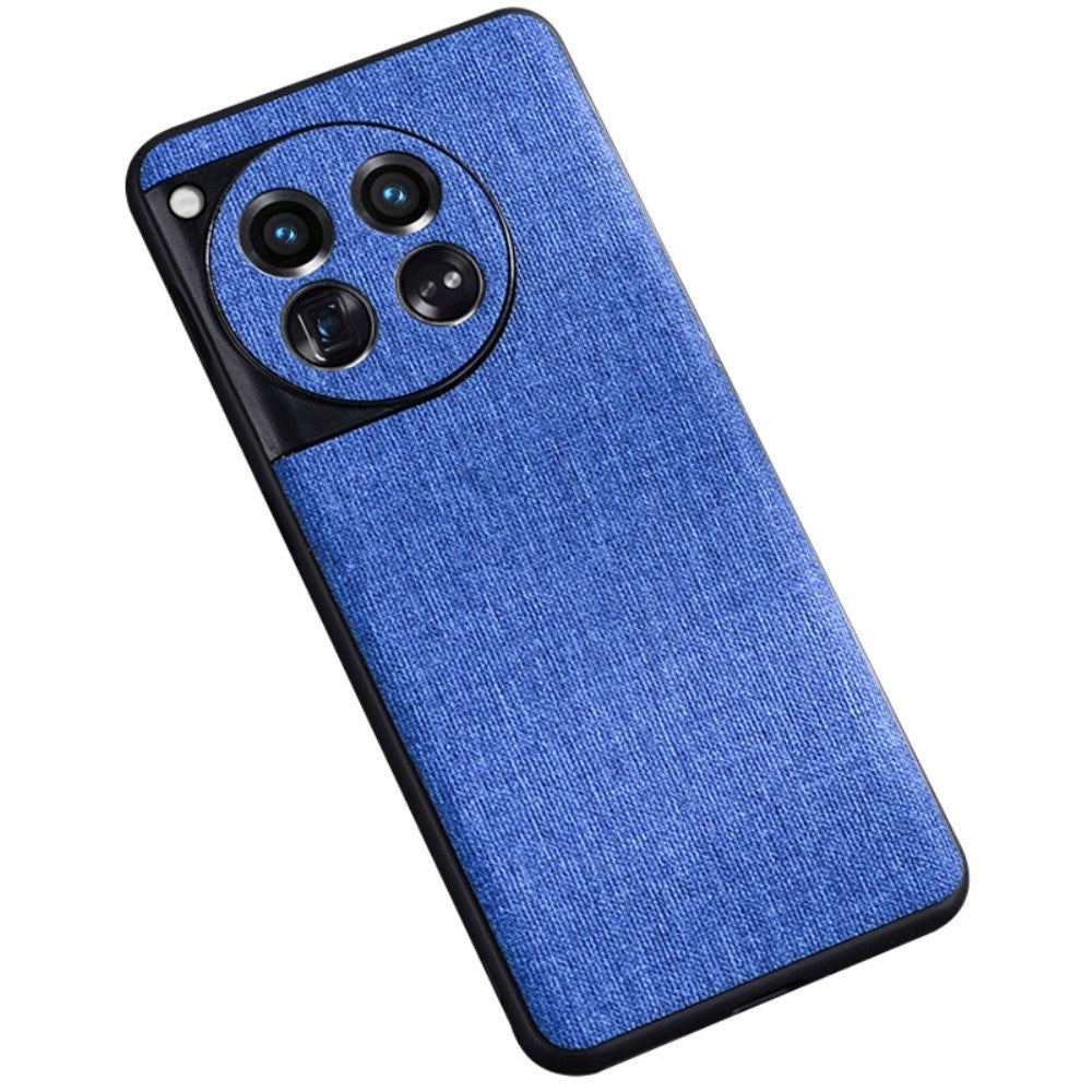 OnePlus 12 Fabric Covered Plastic Case - Blue