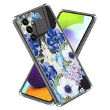 Samsung Galaxy A35 (5G) Flexible Plastic Case w. Motive - Blue Flowers