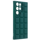 Samsung Galaxy S22 Ultra Flexible Plastic Case w. Jacket Texture - Green