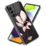 Samsung Galaxy A55 (5G) Flexible Plastic Case - Transparent / Magnolia Flower