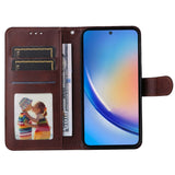 Samsung Galaxy A35 (5G) Faux Leather Flip Case w. Wallet & Strap - Brown