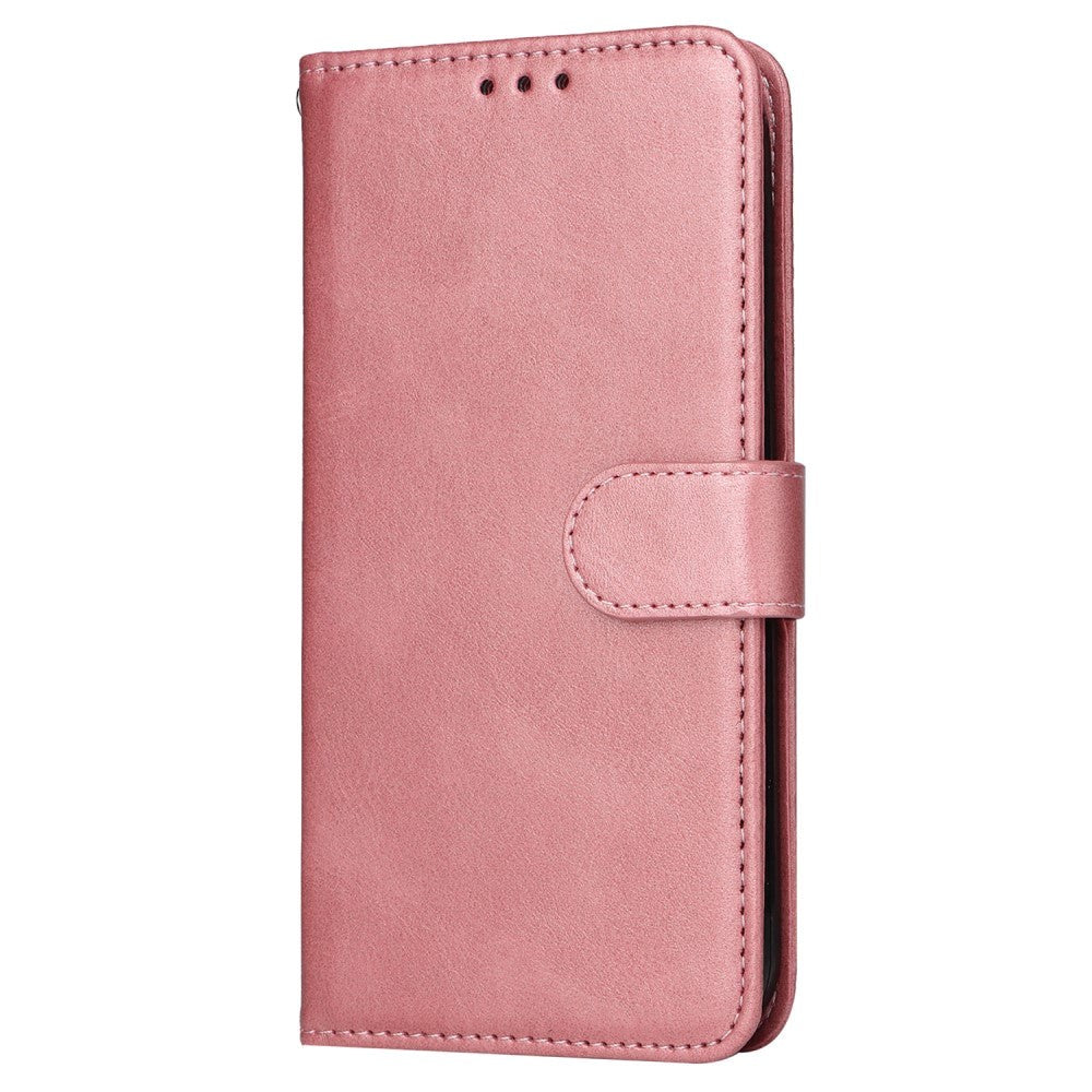 Samsung Galaxy A35 (5G) Faux Leather Flip Case w. Wallet & Strap - Pink