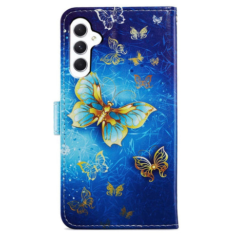 Samsung Galaxy A35 (5G) PU Leather Case w. Wallet og Strap - Butterflies