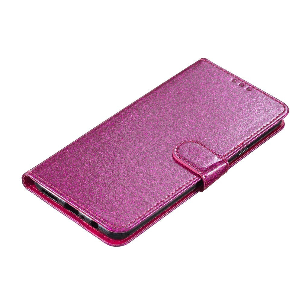 Samsung Galaxy A35 (5G) Leather Flip Case with Wallet and Strap - Glitter - Pink