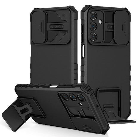 Samsung Galaxy A15 (5G) / A15 Tough Case w. Magnetic Kickstand & Cam Slider - Black