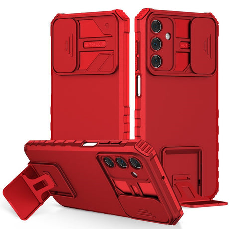 Samsung Galaxy A15 (5G) / A15 Tough Case w. Magnetic Kickstand & Cam Slider - Red