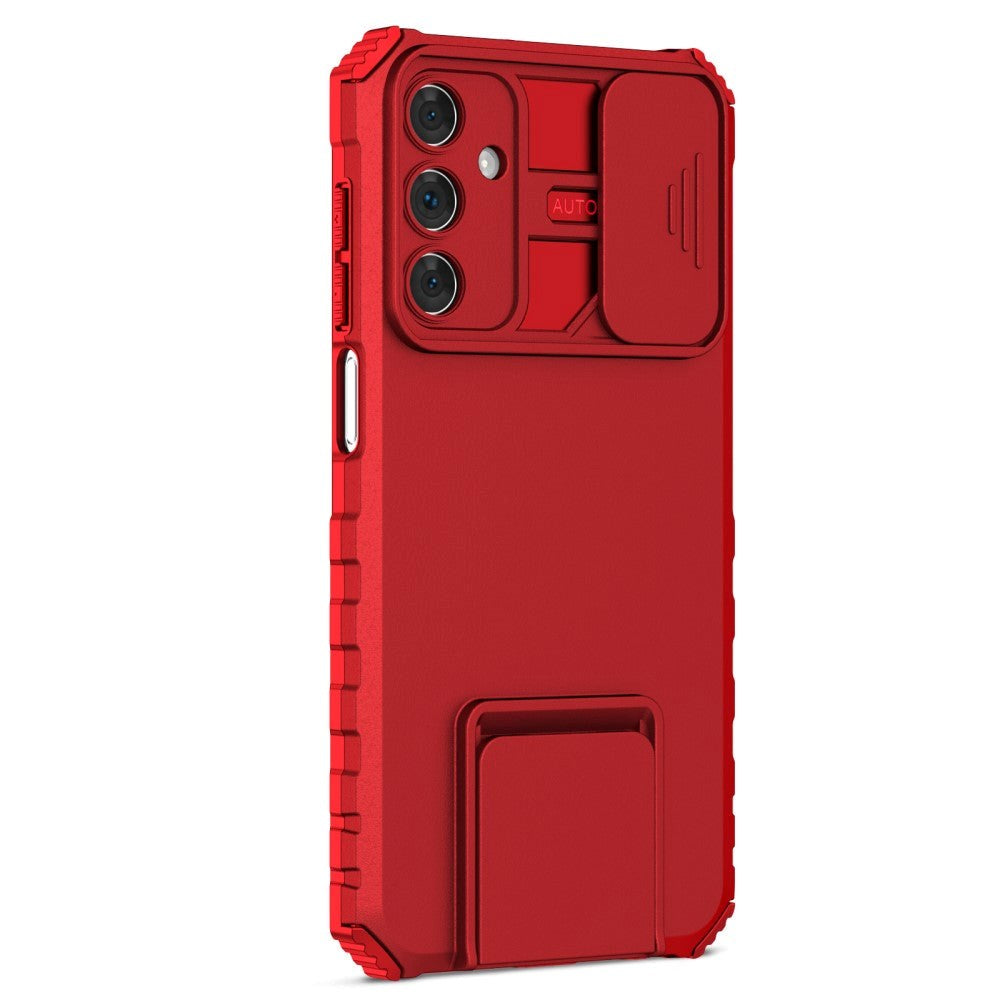 Samsung Galaxy A15 (5G) / A15 Tough Case w. Magnetic Kickstand & Cam Slider - Red