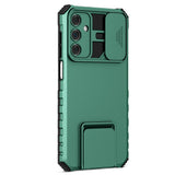 Samsung Galaxy A15 (5G) / A15 Tough Case w. Magnetic Kickstand & Cam Slider - Dark Green