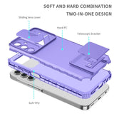 Samsung Galaxy A15 (5G) / A15 Tough Case w. Magnetic Kickstand & Cam Slider - Purple