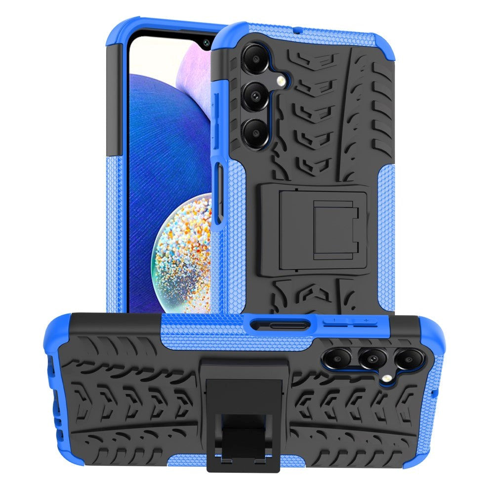 Samsung Galaxy A15 (5G) / A15 Cool Tyre Tough Case w. Stand - Black / Blue