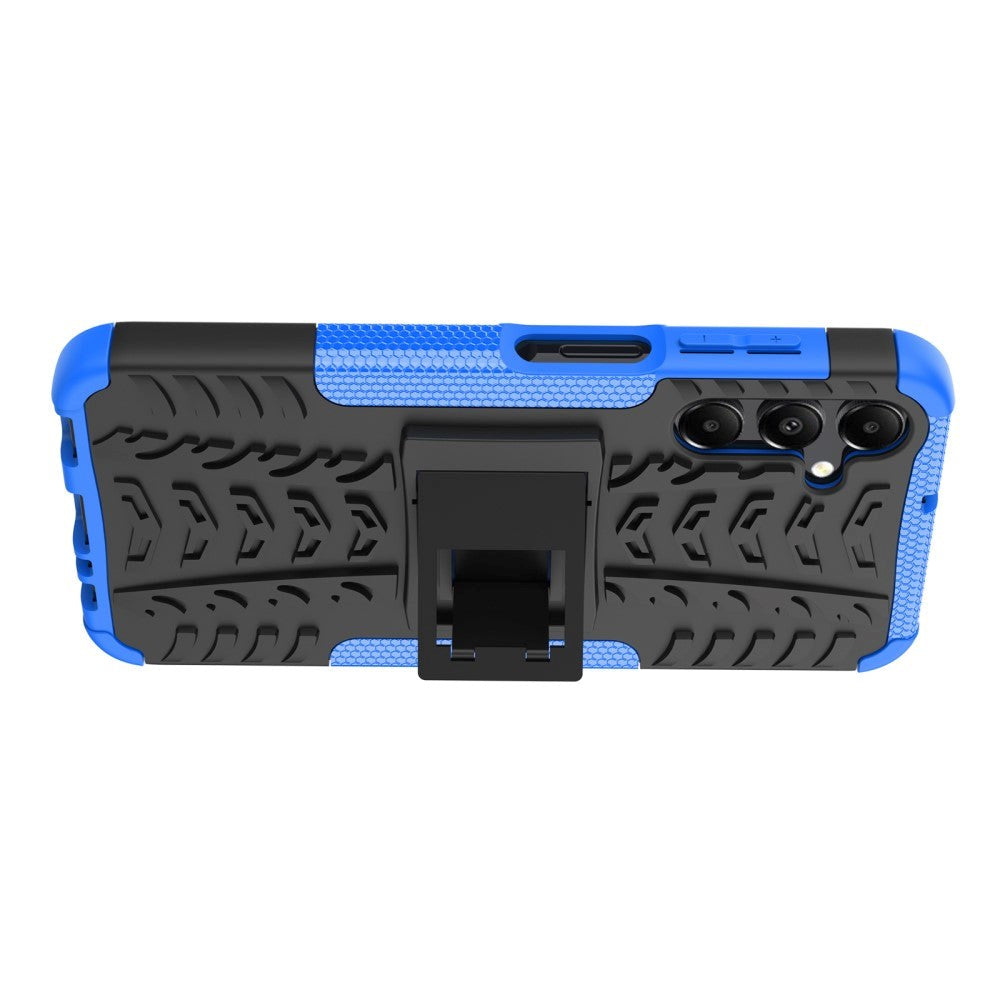 Samsung Galaxy A15 (5G) / A15 Cool Tyre Tough Case w. Stand - Black / Blue